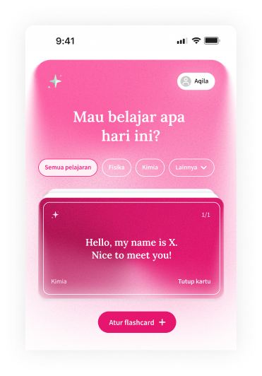Rancana home screen in the pink theme